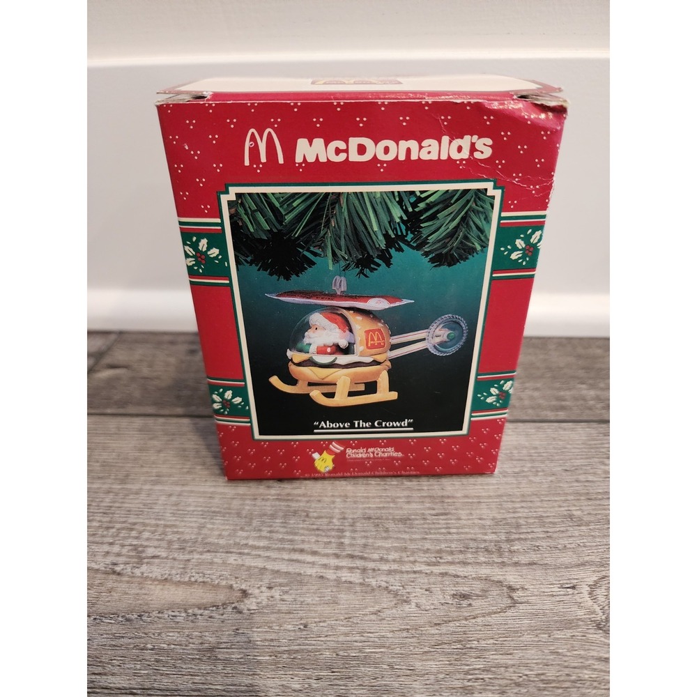 Set of 4 Enesco McDonalds Christmas Ornaments | Includes original packaging.